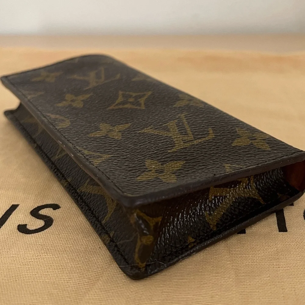 Louis Vuitton Eye Glass Case Monogram Rare 1996 France